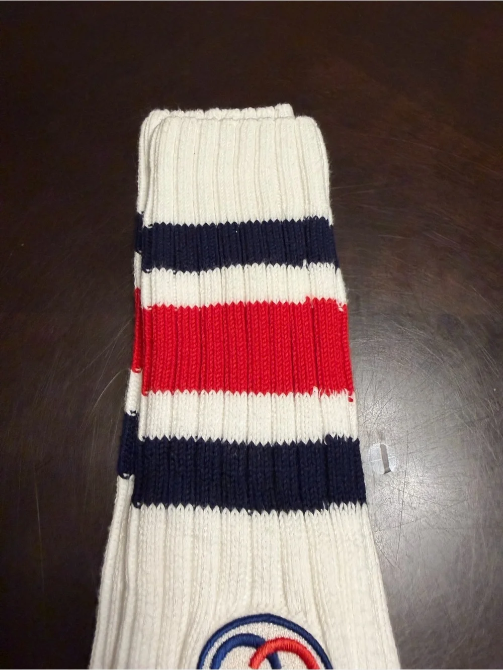 New Authentic Gucci GG Logo Socks White Size M